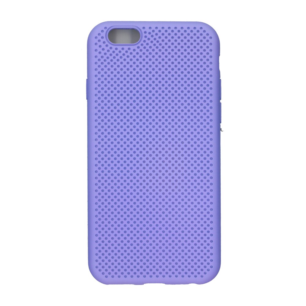 Husa din silicon cu perforatii, Eurocell, pentru iPhone 6, mov