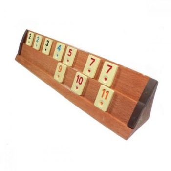 Joc Rummy din lemn masiv si piese din plastic de buna calitate Joc Rummy din lemn masiv si piese din plastic de buna calitate