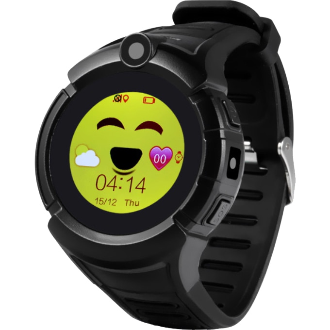 Ceas smartwatch copii Wonlex GW600, GPS, Functie telefon, SIM prepay cadou, Negru