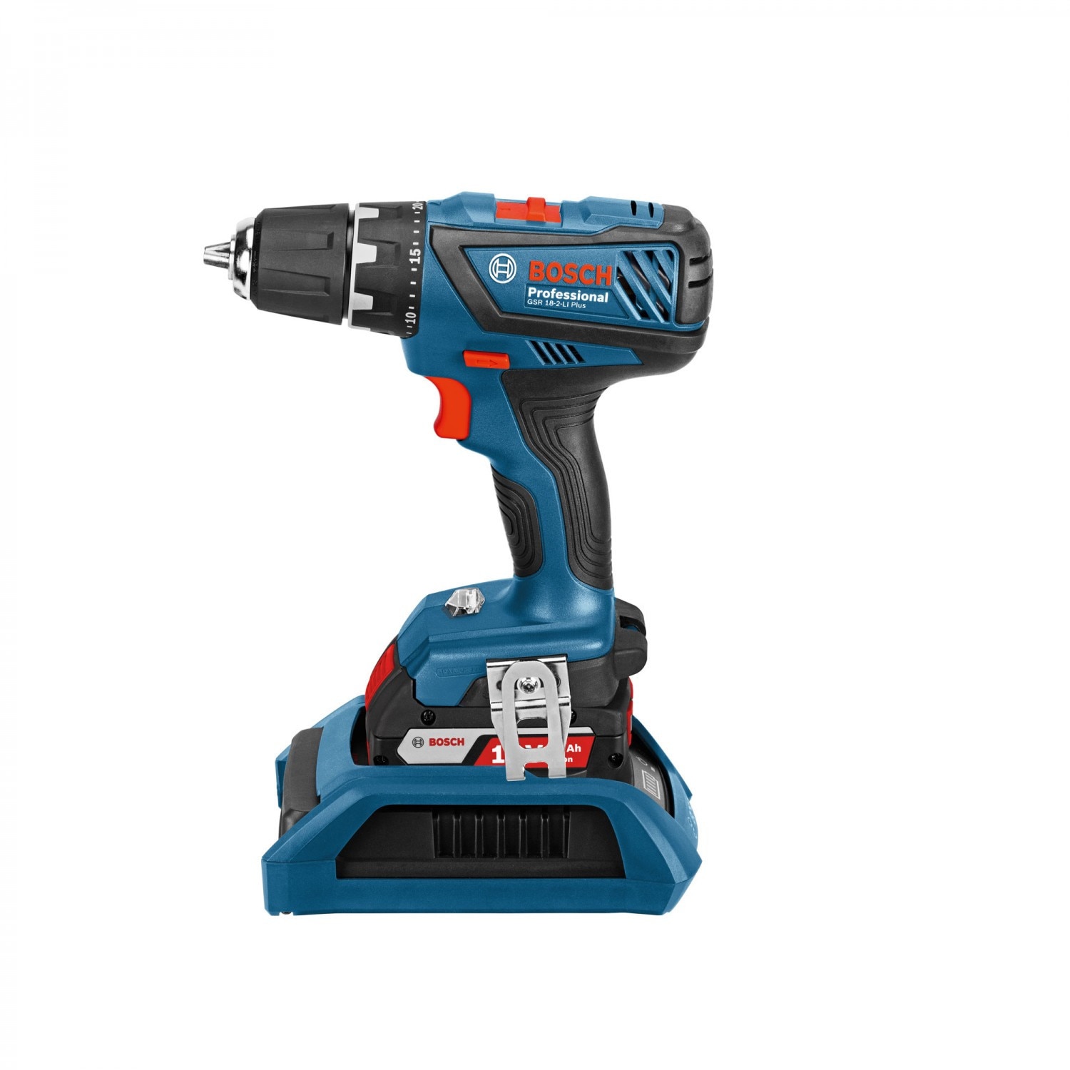 Бормашина / винтоверт Bosch Professional GSR 18-2-LI Plus, с 2 батерии ...