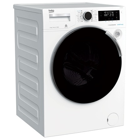 Masina de spalat rufe Beko WTV9744XWAT, Premium Line, 9 kg, 1400 RPM, Motor ProSmart Inverter, Tehnologie AirTherapy, Clasa A+++, Alb/Crom