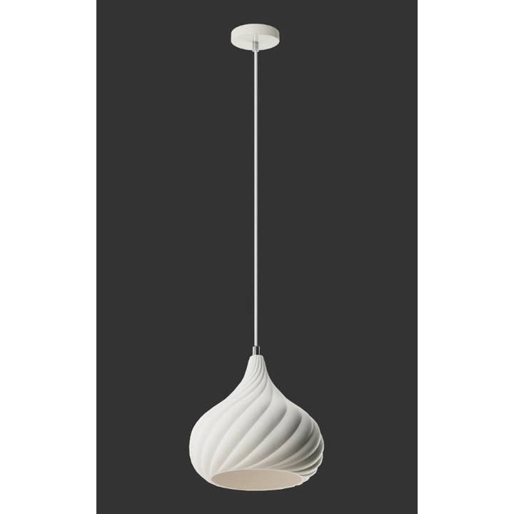 Lustra Oliver Lampex, E27, 1x60W, Alb