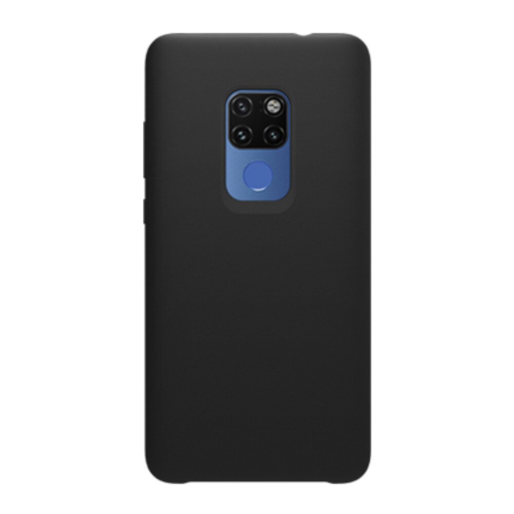 Husa din silicon mat cu interior de microfibra, Nillkin Flex, pentru Huawei Mate 20, negru