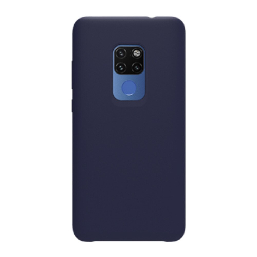 Husa din silicon mat cu interior de microfibra, Nillkin Flex, pentru Huawei Mate 20, albastru