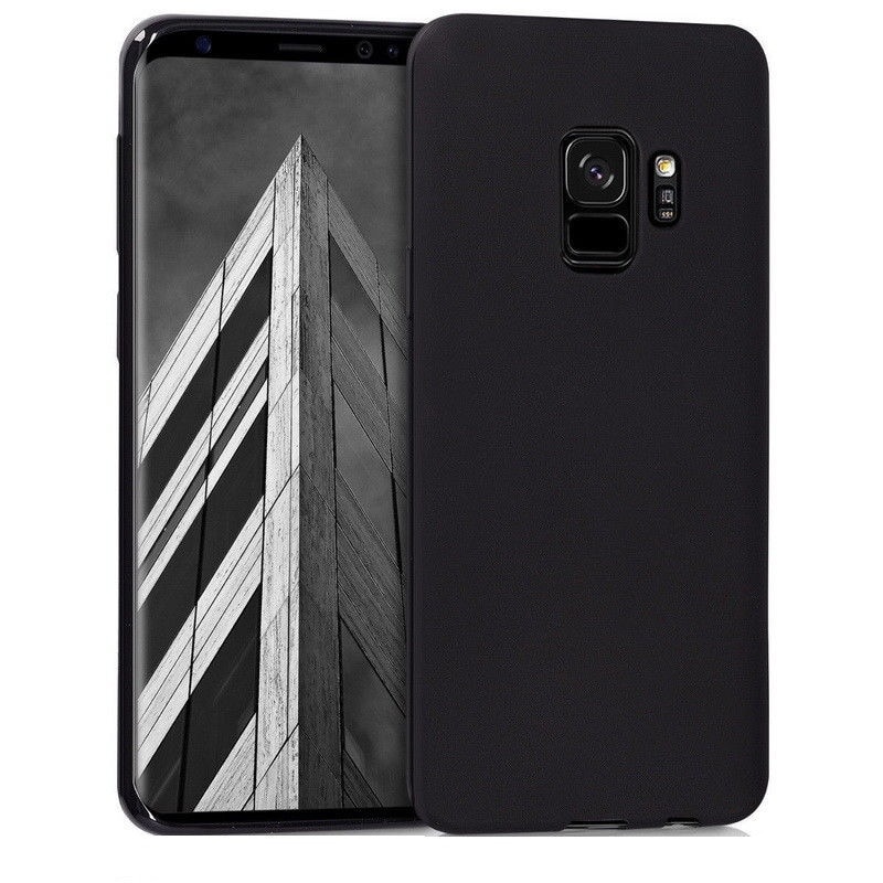 Husa Samsung Galaxy S9 tip carcasa super slim din silicon TPU mat, Negru