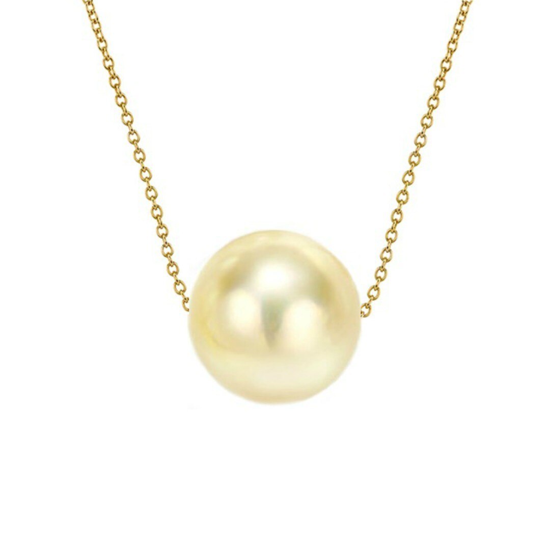 Colier Aur cu Perla Akoya Light Gold