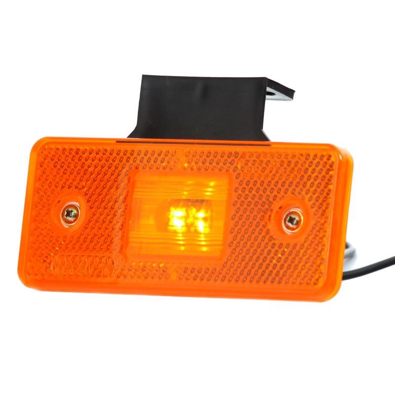 Lampa gabarit 116x66, LED, galbena, cu suport, 12-24V, W17D 101Z Was