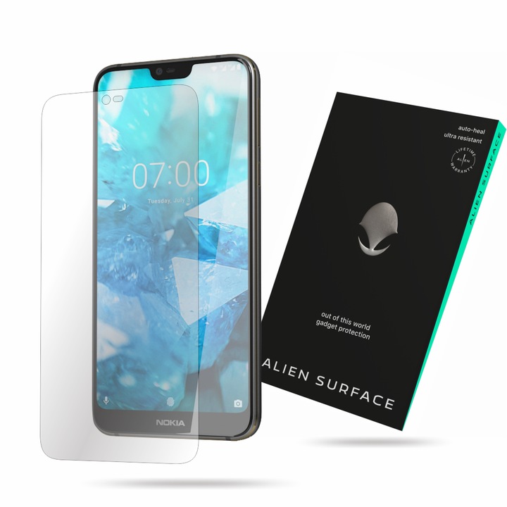 Folie protectie, compatibil cu Nokia 7.1 (2018), ecran, Alien Surface
