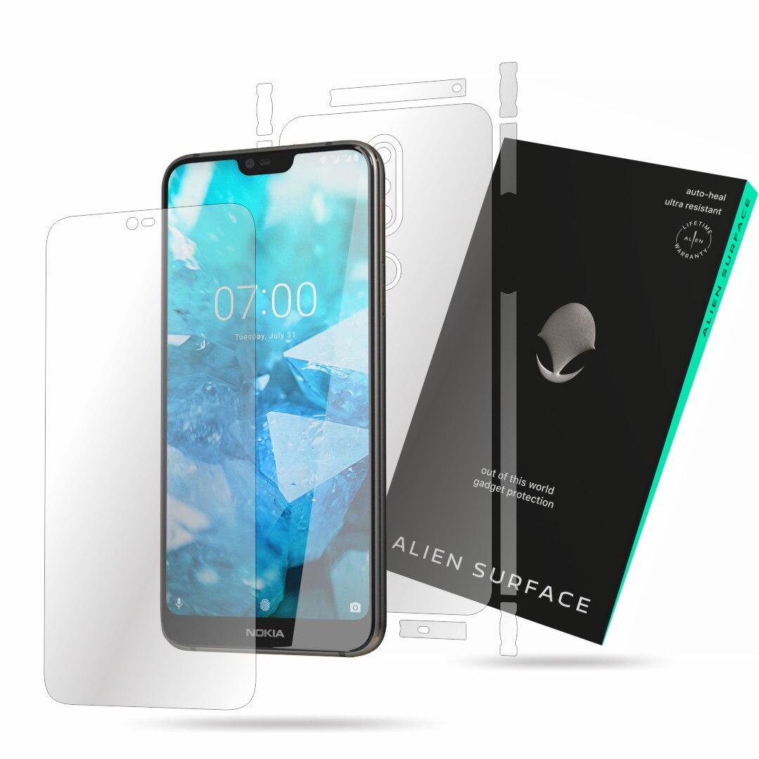 Folie Alien Surface, Nokia 7.1 (2018), protectie ecran, spate, laterale