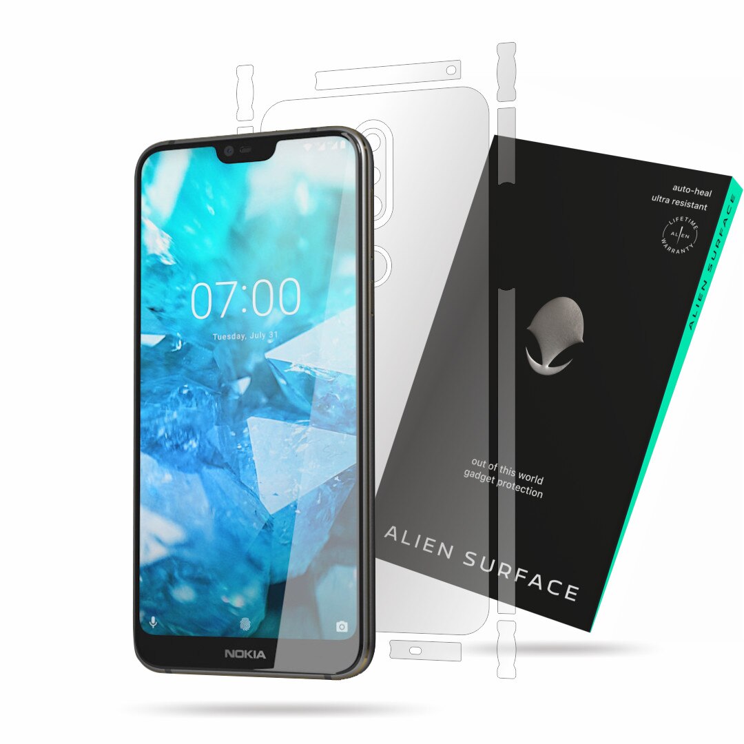 Folie Alien Surface, Nokia 7.1 (2018), protectie spate, laterale