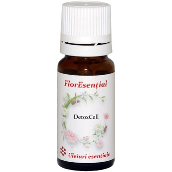Mix sinergic de uleiuri esentiale naturale, DetoxCell, pentru detoxifiere limfatica si celulara, 10ml Mix sinergic de uleiuri esentiale naturale, DetoxCell, pentru detoxifiere limfatica si celulara, 10ml