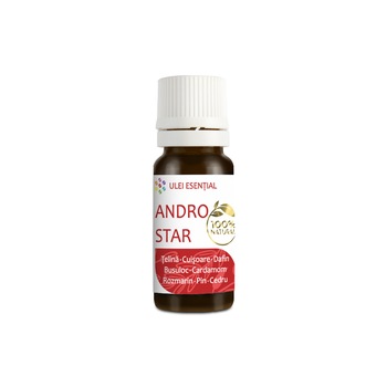 Mix sinergic de uleiuri esentiale naturale, AndroStar, afrodisiac si tonic masculin, 10ml Mix sinergic de uleiuri esentiale naturale, AndroStar, afrodisiac si tonic masculin, 10ml
