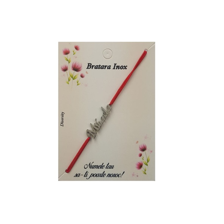 Bratara cu nume Mihaela, inox, Cadouridiversity