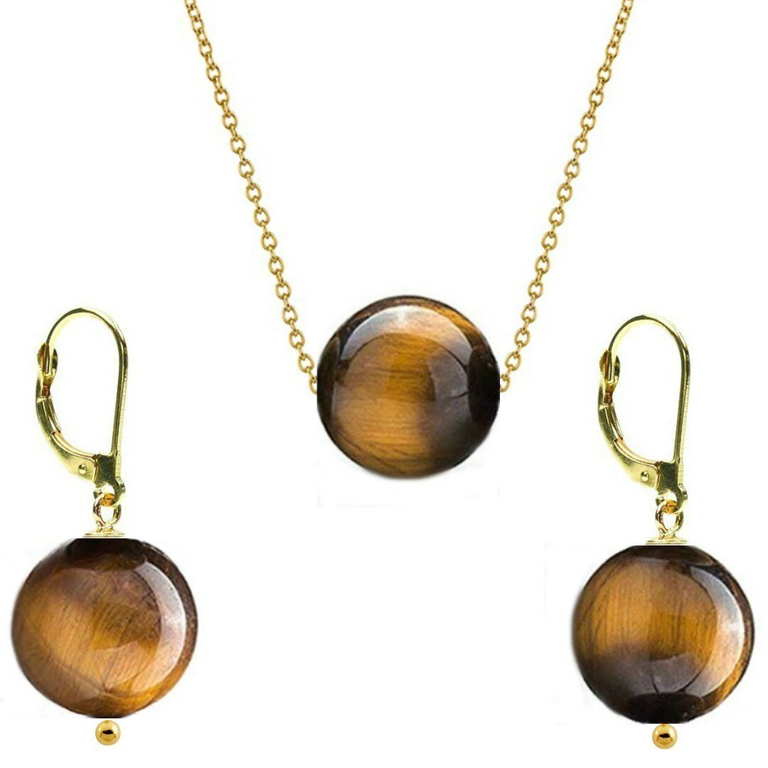 Set Aur 14 Karate si Ochi de Tigru de 12 mm