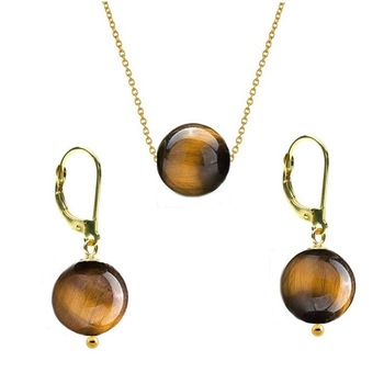 Set Aur 14 Karate si Ochi de Tigru de 8 mm Set Aur 14 Karate si Ochi de Tigru de 8 mm