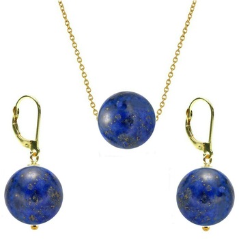 Set Aur 14 Karate si Lapis Lazuli de 12 mm Set Aur 14 Karate si Lapis Lazuli de 12 mm