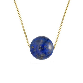 Colier Aur 14 karate cu Lapis Lazuli de 12 mm Colier Aur 14 karate cu Lapis Lazuli de 12 mm