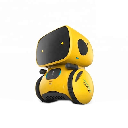 Vert anglais-Robot intelligent AT001 jaune, jouet, partenaire intellectuel, avec commande vocale