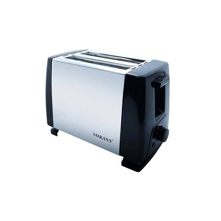 Prajitor Paine , 800 W , 6 niveluri rumenire , 2 felii , Metalic