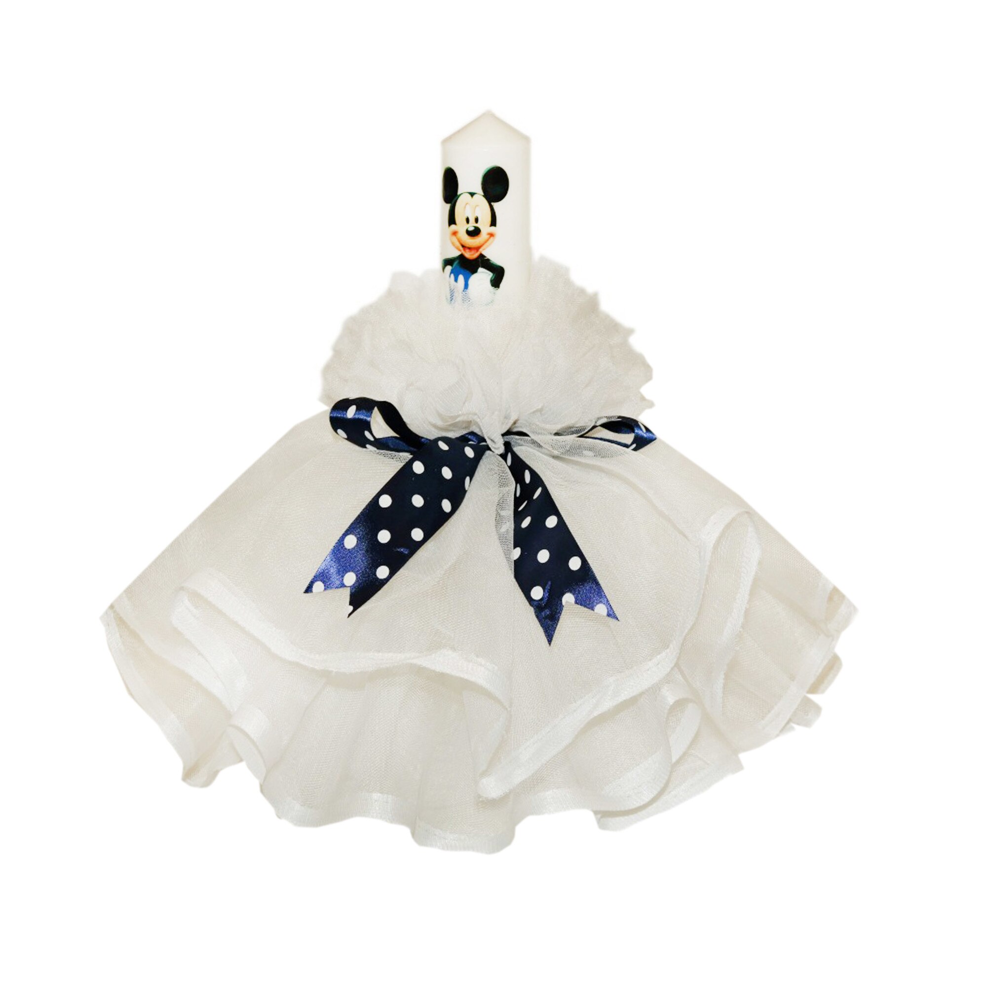 Lumanare pentru botez, alb, 35X5 cm, dae2138