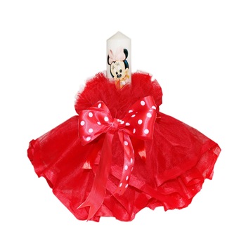 Lumanare pentru botez, rosu, 35X5 cm, dae2142 Lumanare pentru botez, rosu, 35X5 cm, dae2142