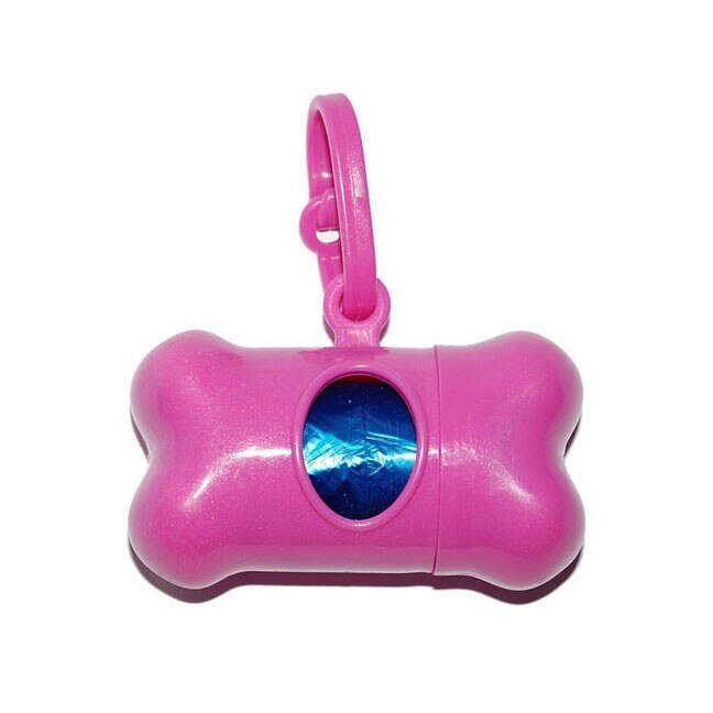 Suport pungi igienice pentru caini, pentru cand iesiti cu cainele in spatiul public , ATS + 1 set de pungi