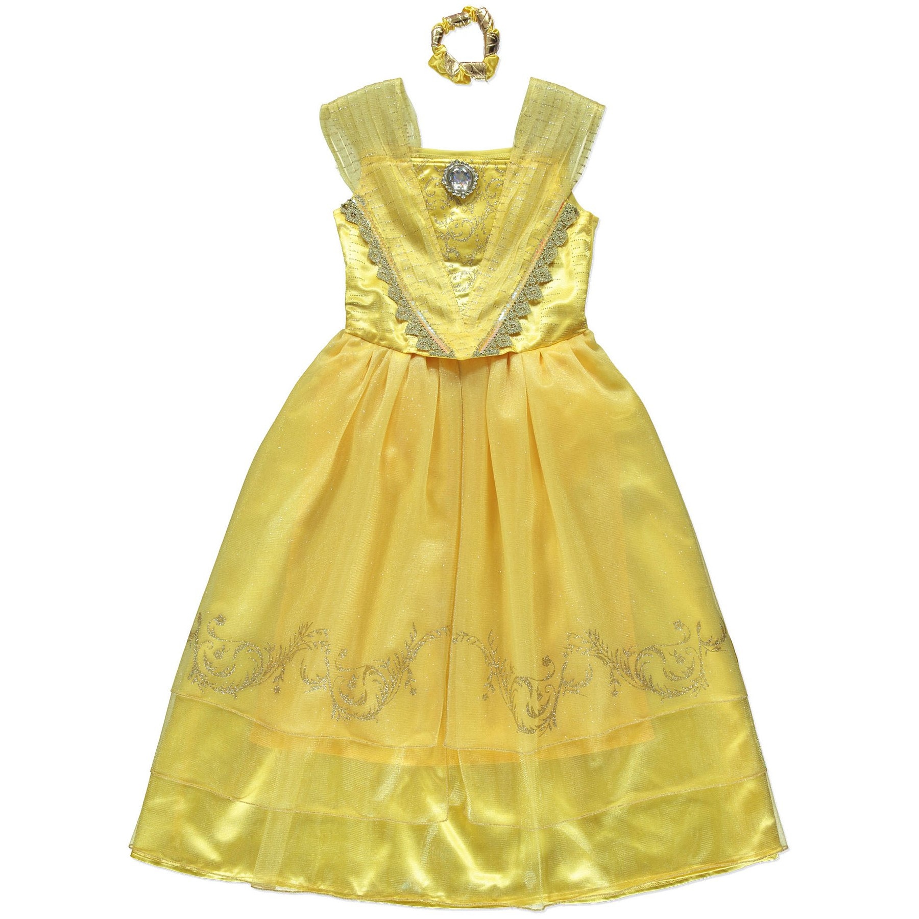 Costum carnaval Belle, cu sunet si lumini, 7-8ani, Funny Party Shop