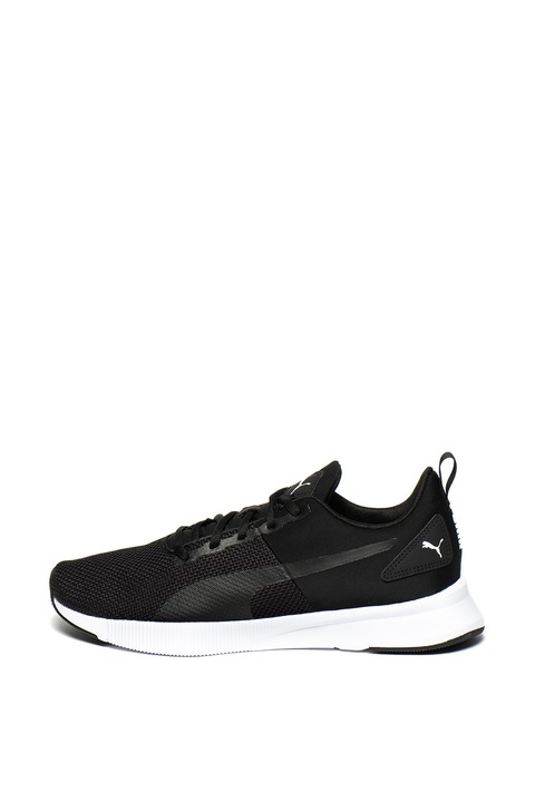 Puma, Pantofi sport unisex cu model tricotat Flyer Runner, Negru