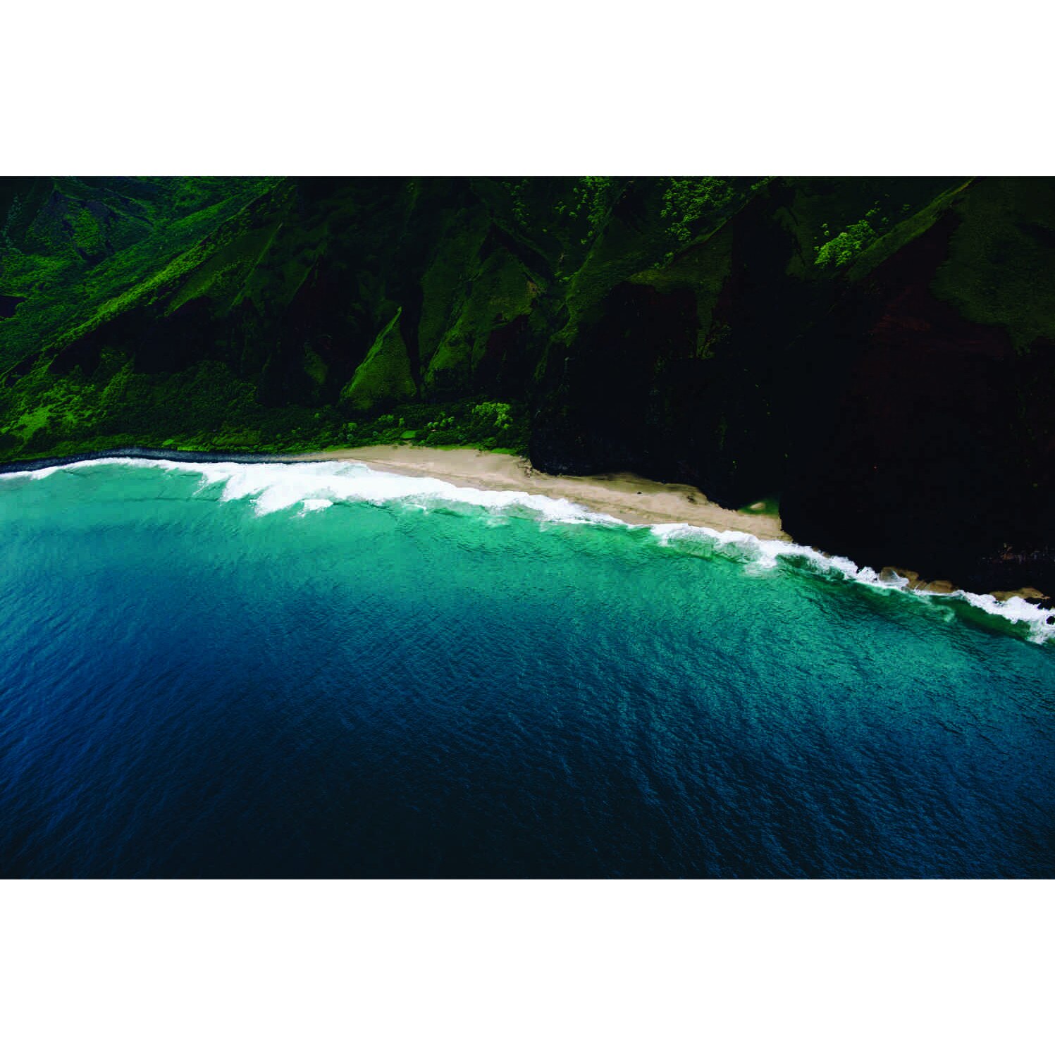 Fototapet verde si albastru, 195 x130 cm