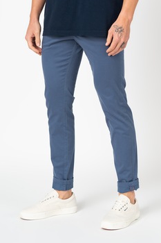 Jack&Jones, Pantaloni chino slim fit Marco 12150148, Albastru, W34-L34 Jack&Jones, Pantaloni chino slim fit Marco 12150148, Albastru, W34-L34