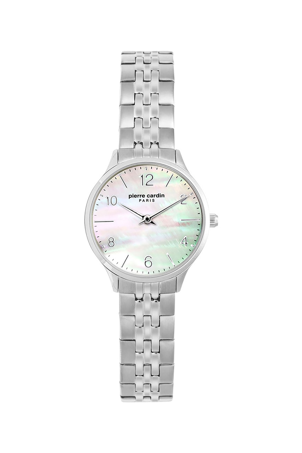 Pierre Cardin, Ceas cu bratara metalica si cadran mother of pearl, Argintiu