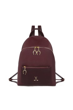 Beverly Hills Polo Club, Rucsac de piele saffiano sintetica, Violet pruna Beverly Hills Polo Club, Rucsac de piele saffiano sintetica, Violet pruna