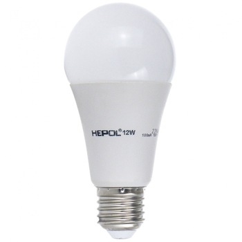 Bec LED Hepol clasic, A60, E27, 12W, lumina calda, AN Bec LED Hepol clasic, A60, E27, 12W, lumina calda, AN