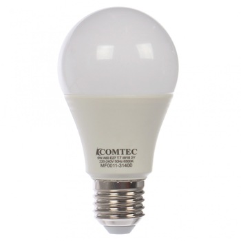 Bec LED Comtec clasic, A60, E27, 9W, lumina rece, dimabil in 3 trepte, AN Bec LED Comtec clasic, A60, E27, 9W, lumina rece, dimabil in 3 trepte, AN