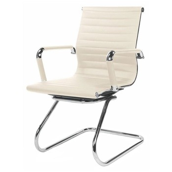 Scaun conferinta HM Prestige Skid crem Scaun conferinta HM Prestige Skid crem