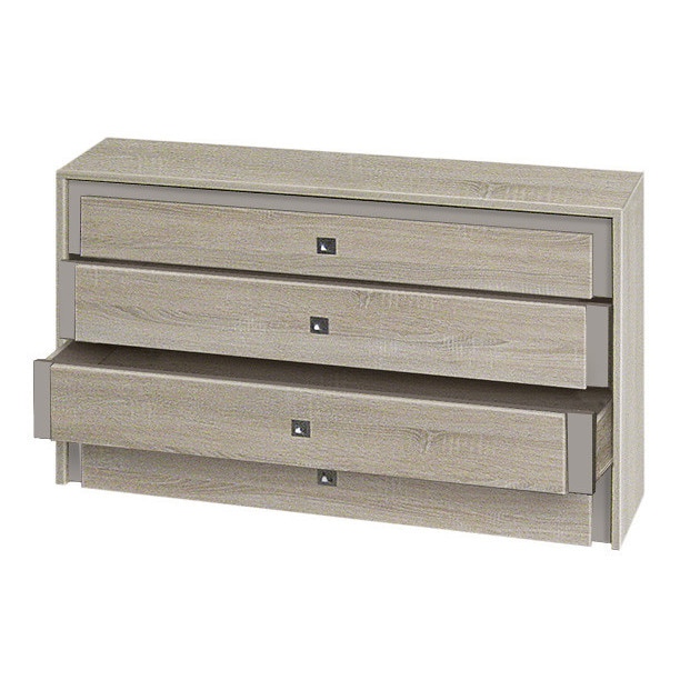 Comoda Barcelona, pal Stejar Sonoma , 120 x 40 x 78 cm