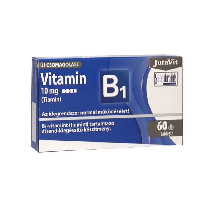 Tabletta B1-vitamin 10mg, Jutavit 30db