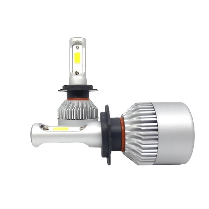 Led Headlight H3 2 darabos LED izzókészlet ventilátorral, 12V / 24V, 72W, 7600 lumen, 6000k
