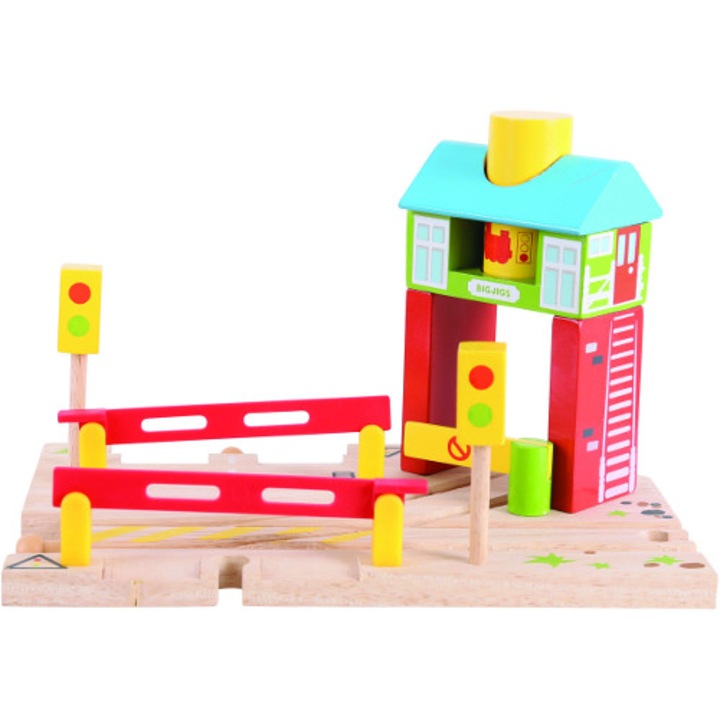 Set de Bariere BigJigs Toys pentru Circuit Feroviar