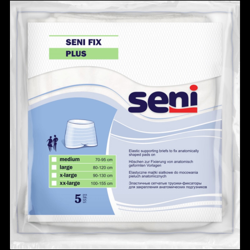 Pachet 3 seturi de Chilot de sustinere a absorbantelor, San Seni Fix Plus Large 5 Buc/Pachet marimea L , San Seni Fix Plus
