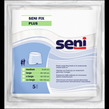 Pachet Compus Din: Chilot de sustinere a absorbantelor, San Seni Fix Plus Medium 5 Buc/Pachet marimea M Pachet Compus Din: Chilot de sustinere a absorbantelor, San Seni Fix Plus Medium 5 Buc/Pachet marimea M