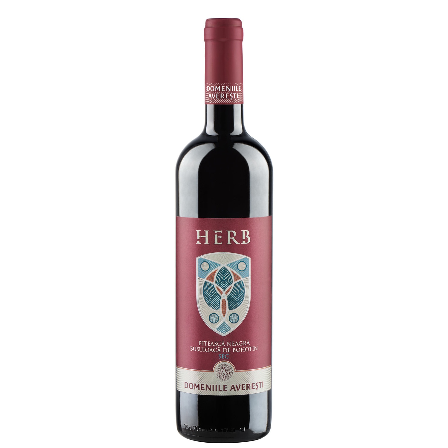 Vin Rosu Sec Herb - Crama Averesti 0.75L/13%