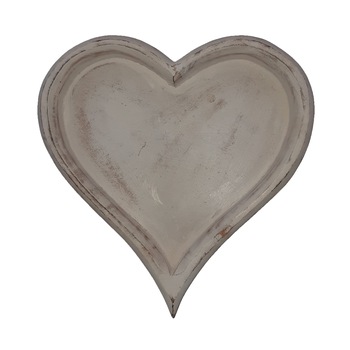 Tava inimioara lemn antichizat Dim. 34 x 35 cm Tava inimioara lemn antichizat Dim. 34 x 35 cm