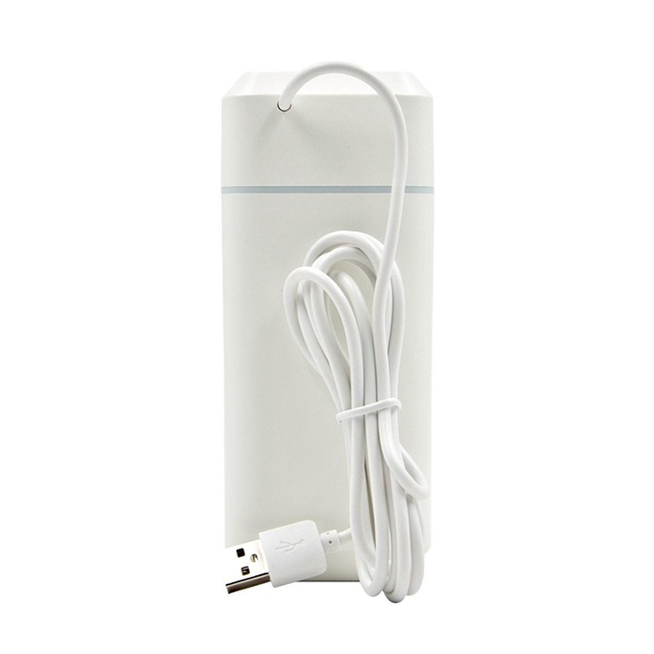 Овлажнител и йонизатор на въздух, USB, Platinet 44612, капацитет 250 мл, ефективност 20 мл/ч, бял