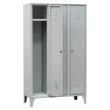 Vestiar metalic cu picioare si 3 usi First Vestiar metalic cu picioare si 3 usi First