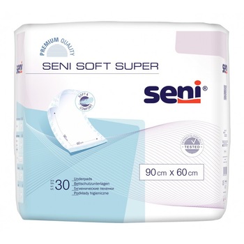 Pachet 2 seturi de Cearceaf Absorbant Seni Soft Super, Aleze Igienice 90X60 30Buc/Pachet , Seni Soft Super Pachet 2 seturi de Cearceaf Absorbant Seni Soft Super, Aleze Igienice 90X60 30Buc/Pachet , Seni Soft Super