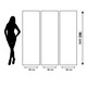 Paravan 3 piese Premium Heartwork TrueColor Model subtil papirus, Panza pe cadru de lemn, Decoratiuni Moderne pentru Casa, 3 x 35 x 180 cm, 105 x 180 cm