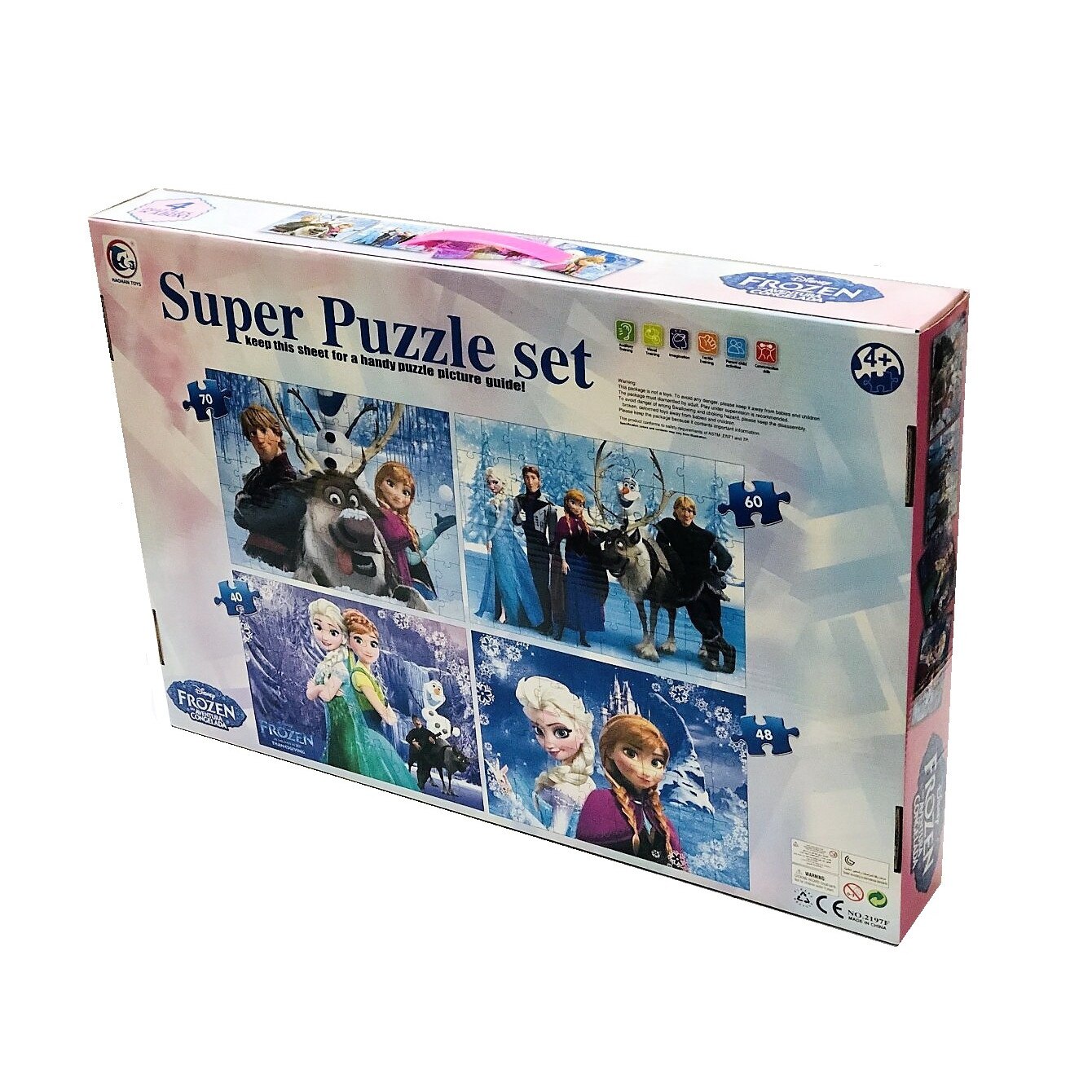 Set Puzzle Frozen, 4 in 1 - eMAG.ro