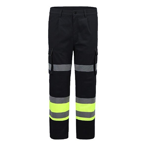 Pantaloni de lucru Reflex, Negru/Verde, marime 50 (L)