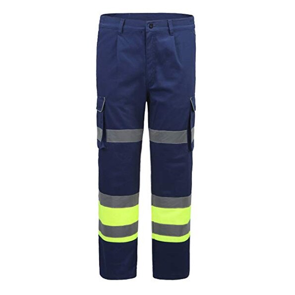 Pantaloni de lucru Reflex, Bleumarin/Verde, marime 48 (M)